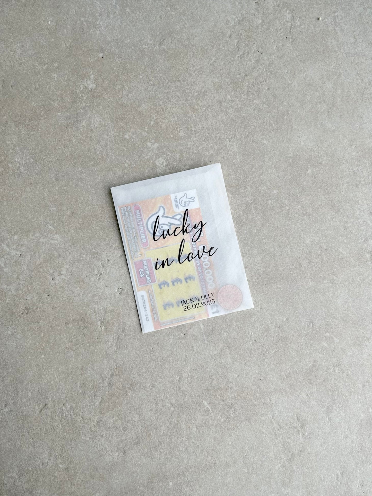 Any Design Personalised Wedding | Wedding Scratch Card Favour Packs | For Richer For Poorer | Tied the Knot | We Hope Your Get Lucky