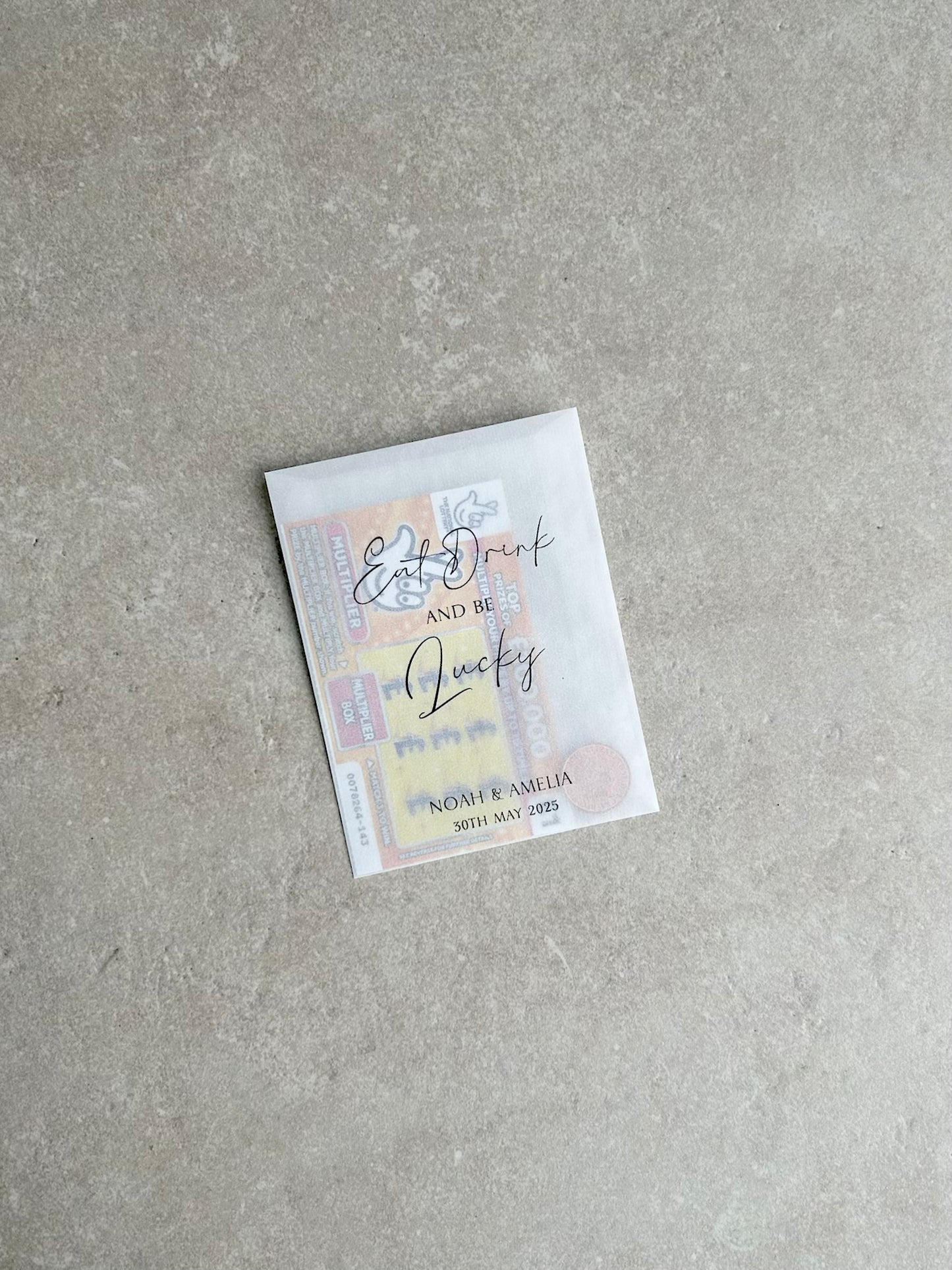 Any Design Personalised Wedding | Wedding Scratch Card Favour Packs | For Richer For Poorer | Tied the Knot | We Hope Your Get Lucky