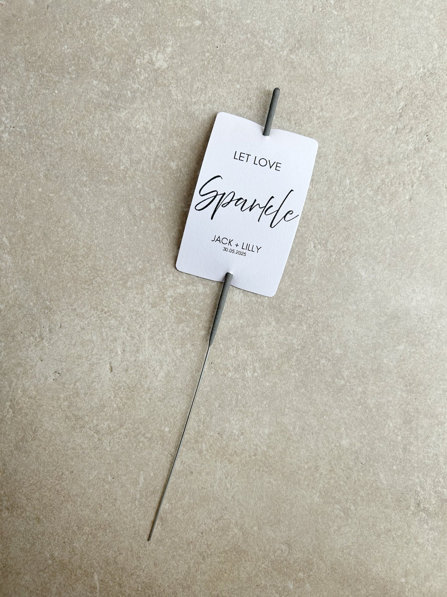 Personalised Wedding Favours Tag / Let Love Sparkle Tag / Wedding Sparkler Tags / Custom Personalised Tags