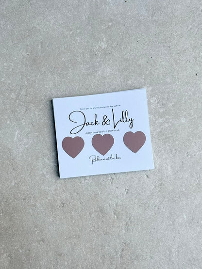 Personalised Wedding Favours For Guests, Scratch Card, Custom, Drink Token, Scratchcards