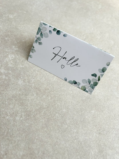 Wedding Place Cards | Personalised Name Place Cards for Wedding Tables | Elegant Wedding Table Settings