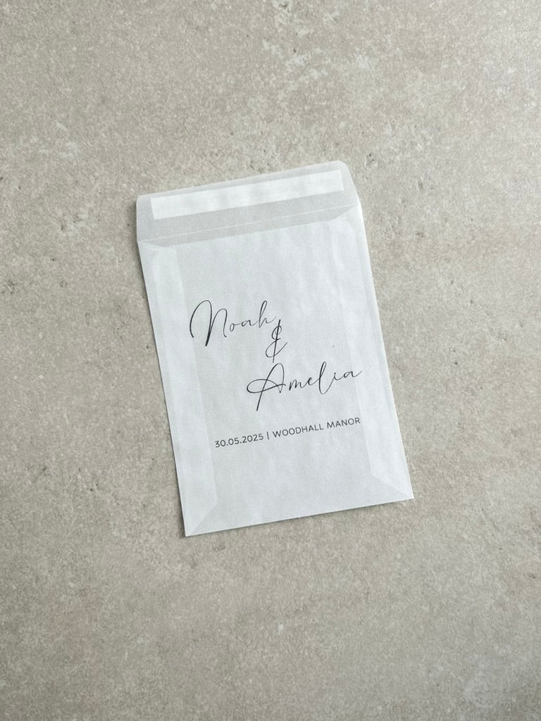 Personalized Wedding Tissue Packets for Guests | Happy Tears Favors, Custom Wedding Tissues for Happy Tears