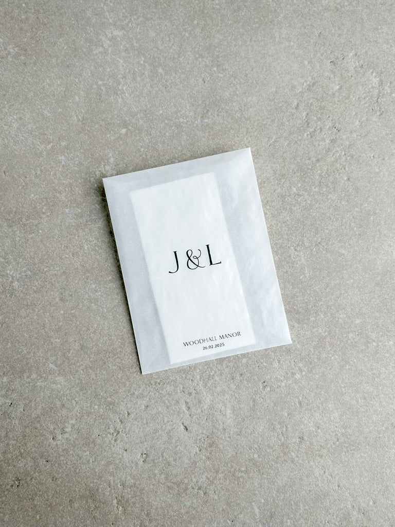 Personalized Wedding Tissue Packets for Guests | Happy Tears Favors, Custom Wedding Tissues for Happy Tears