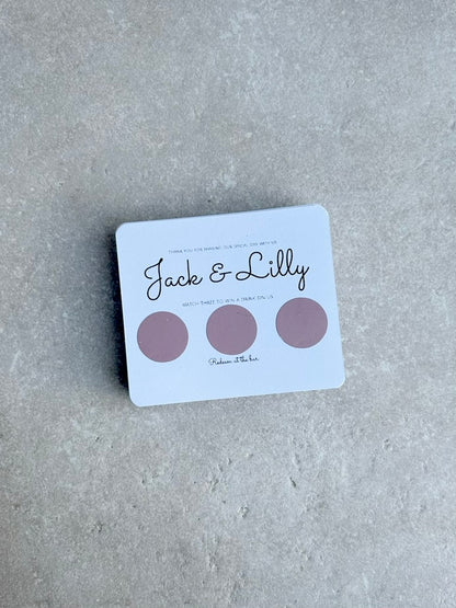 Personalised Wedding Scratch Card Favours – Design 1