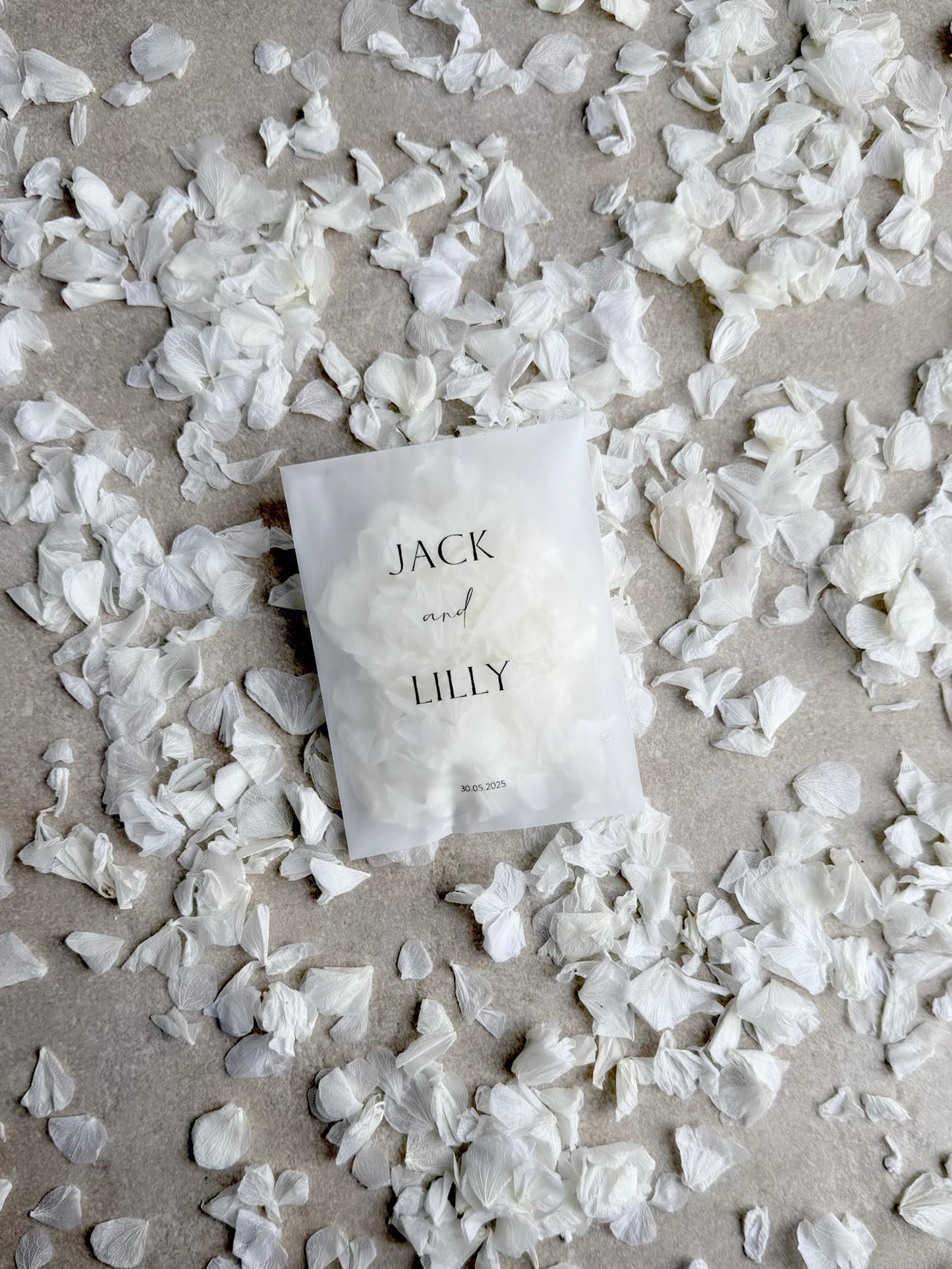 Any Design Personalised Wedding Confetti Packs | Personalised Wedding Tissue Packs | Throw Some Love | Confetti Packs |