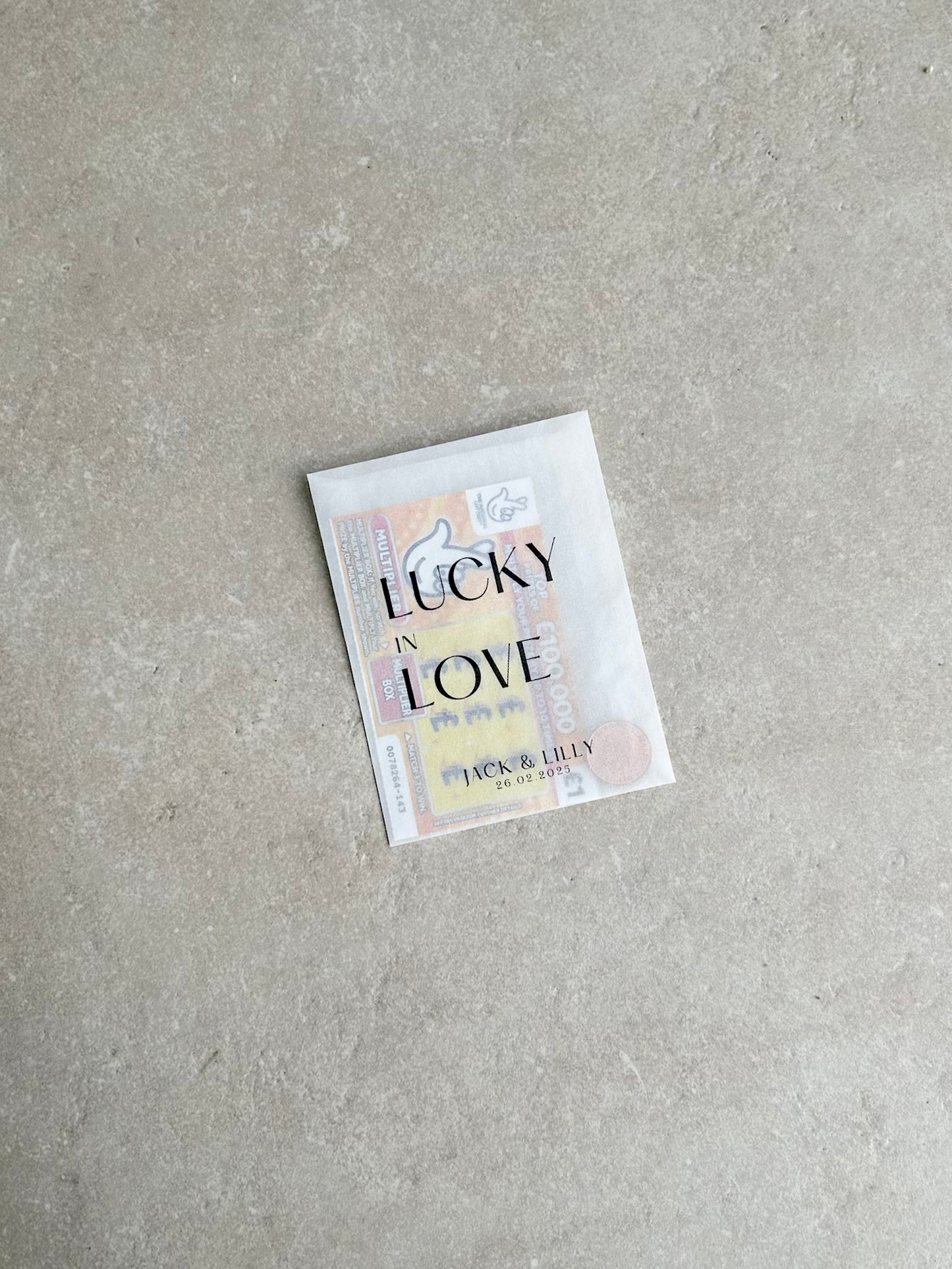 Any Design Personalised Wedding | Wedding Scratch Card Favour Packs | For Richer For Poorer | Tied the Knot | We Hope Your Get Lucky
