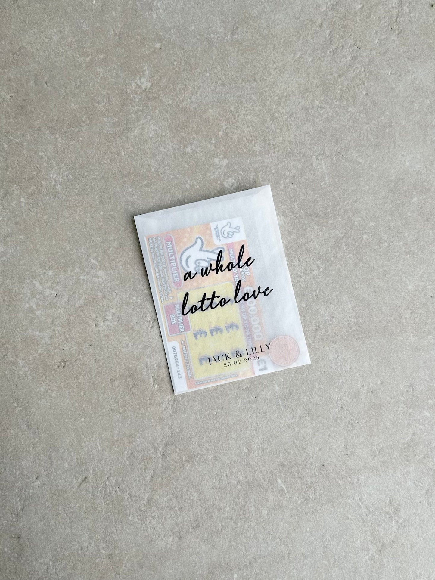 Any Design Personalised Wedding | Wedding Scratch Card Favour Packs | For Richer For Poorer | Tied the Knot | We Hope Your Get Lucky