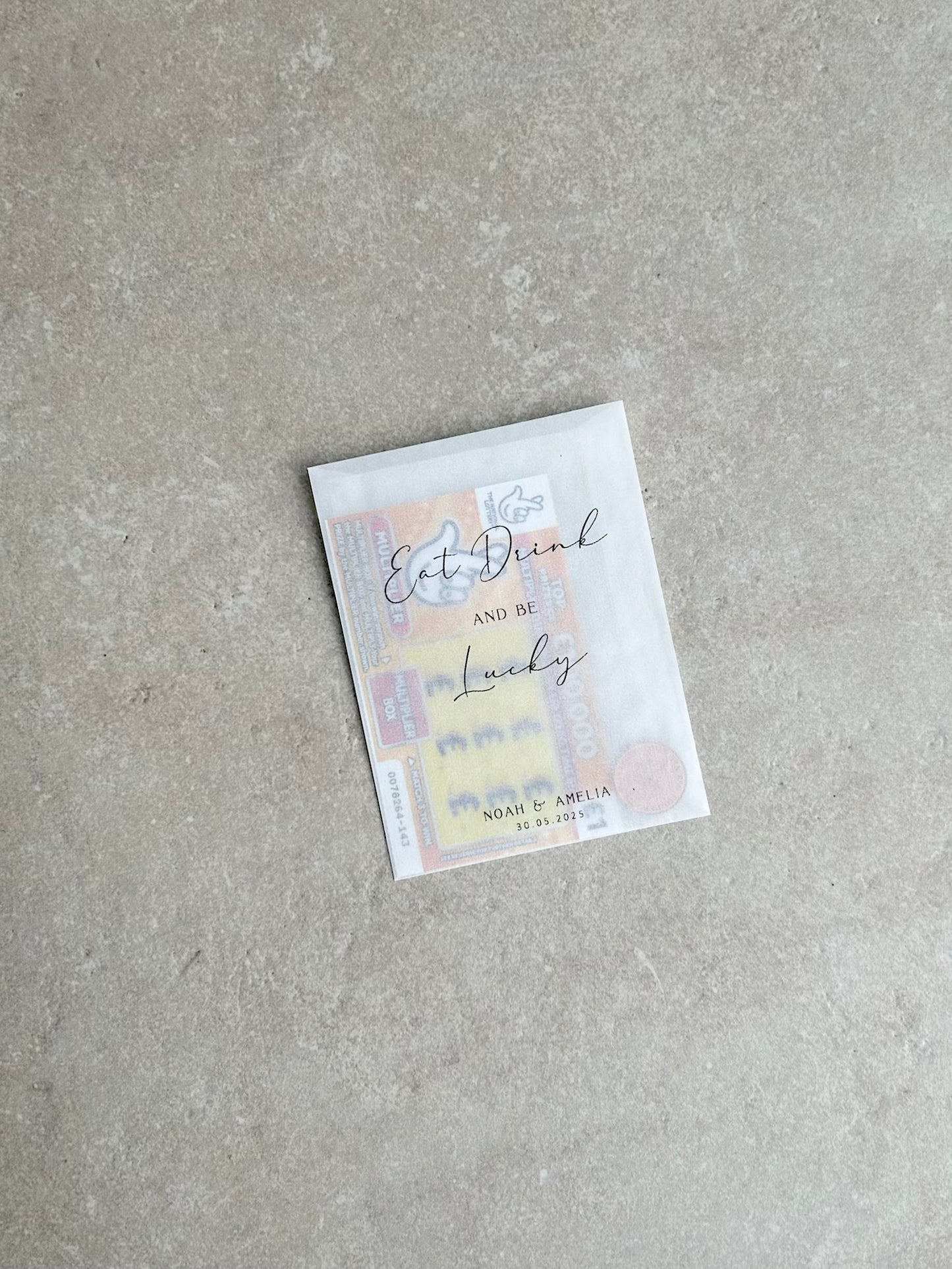 Any Design Personalised Wedding | Wedding Scratch Card Favour Packs | For Richer For Poorer | Tied the Knot | We Hope Your Get Lucky