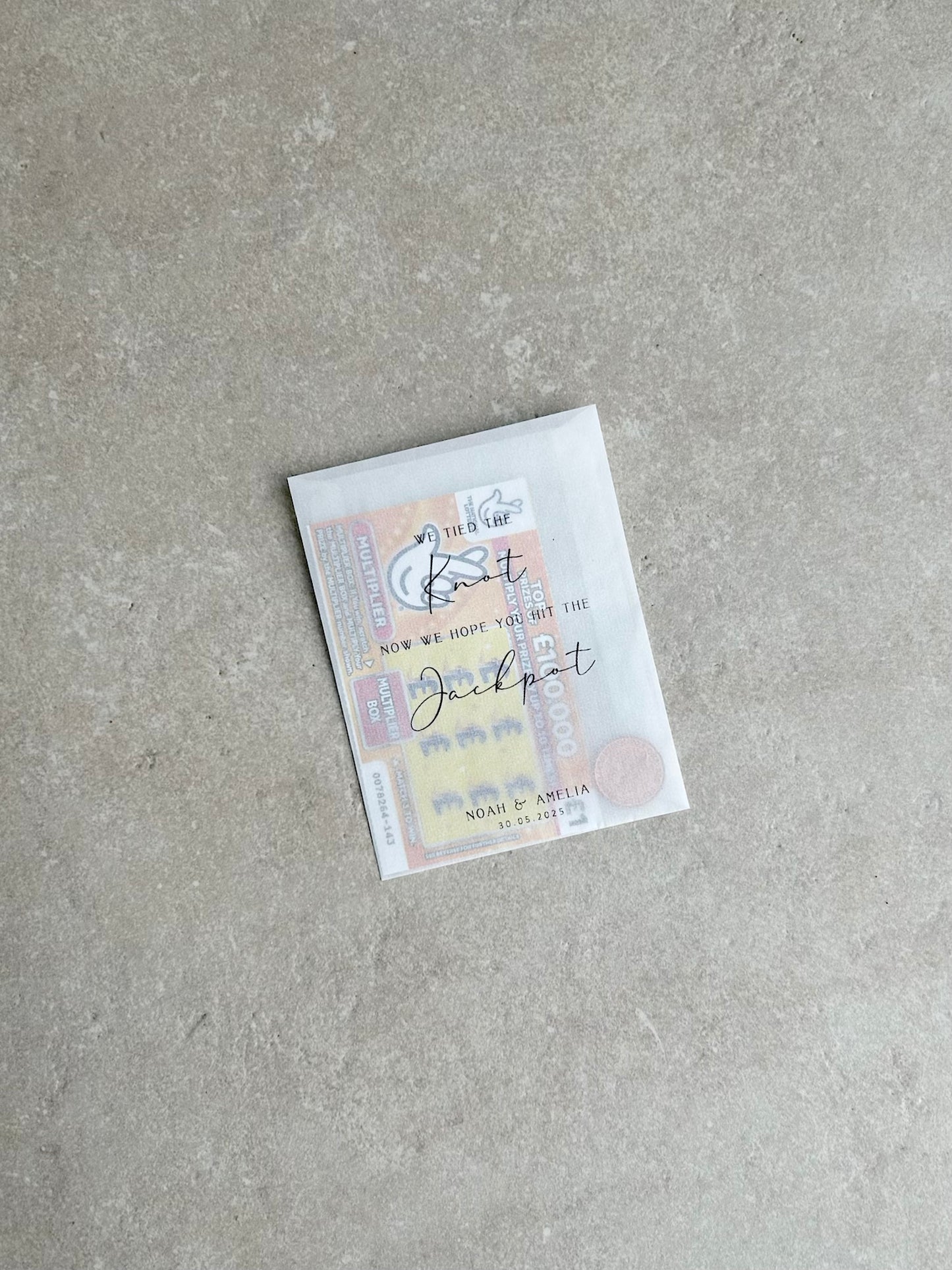 Any Design Personalised Wedding | Wedding Scratch Card Favour Packs | For Richer For Poorer | Tied the Knot | We Hope Your Get Lucky