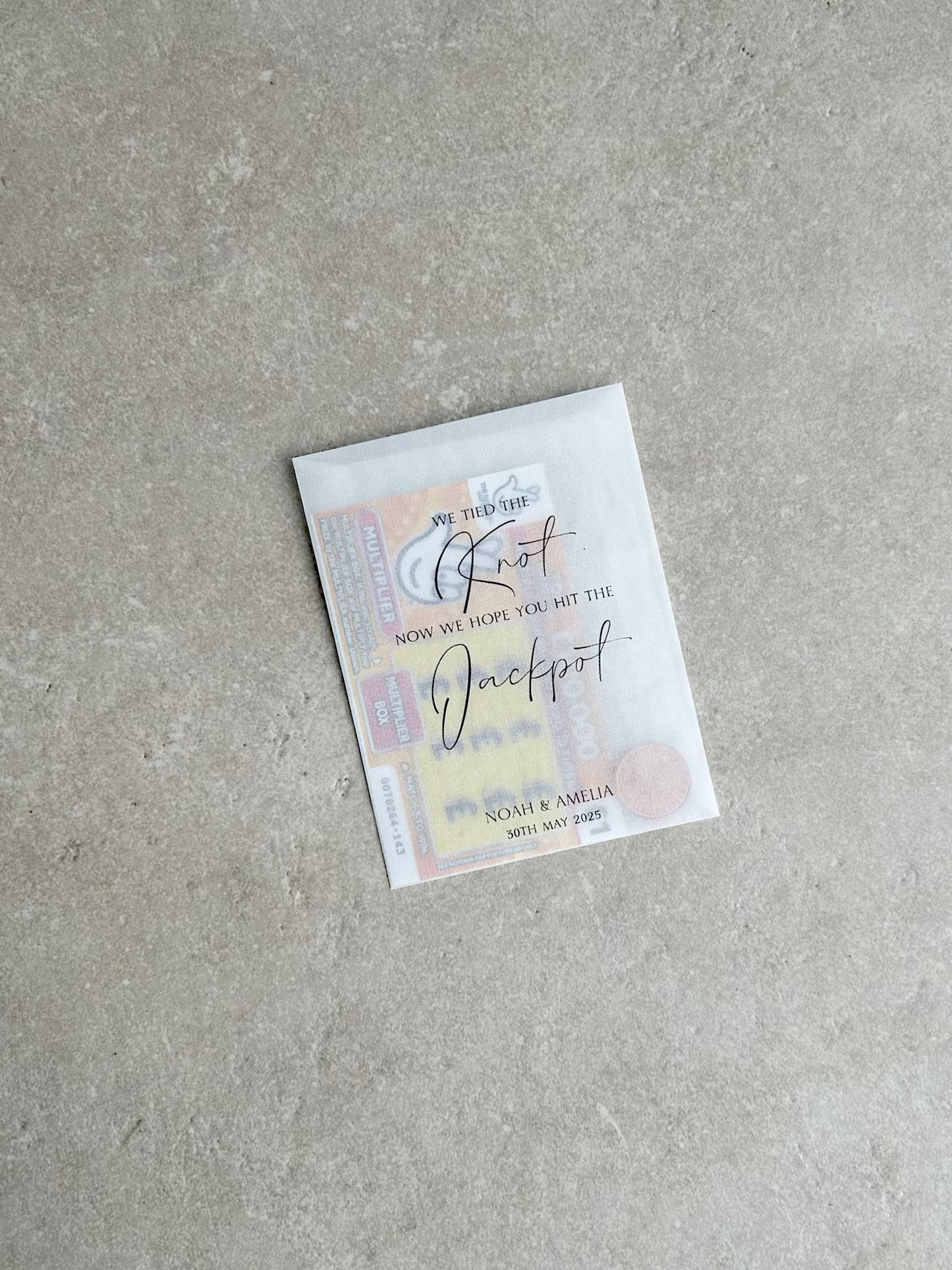 Any Design Personalised Wedding | Wedding Scratch Card Favour Packs | For Richer For Poorer | Tied the Knot | We Hope Your Get Lucky