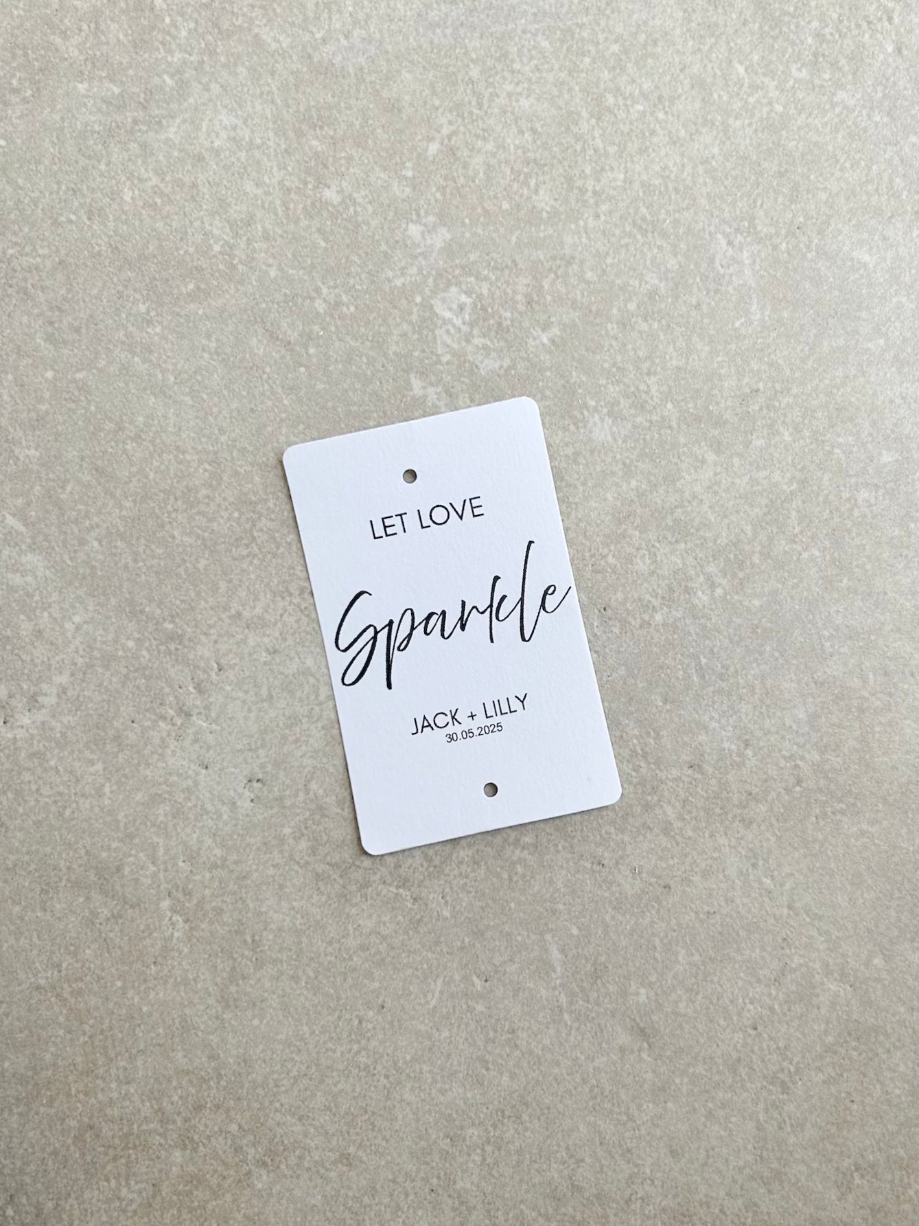 Personalised Wedding Favours Tag / Let Love Sparkle Tag / Wedding Sparkler Tags / Custom Personalised Tags